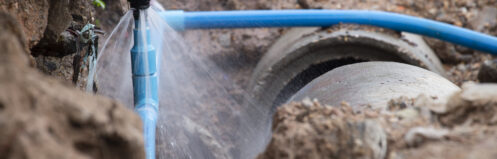 Main water line break