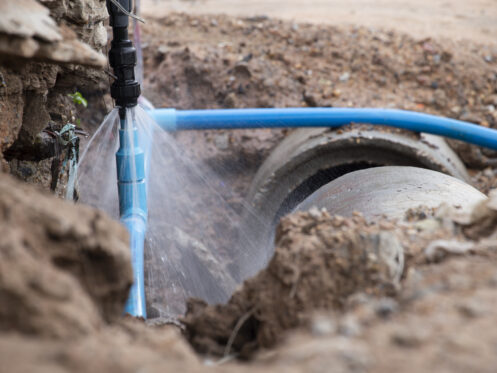 Main water line break