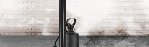 Sump pump in the basement of a Medina, OH home.