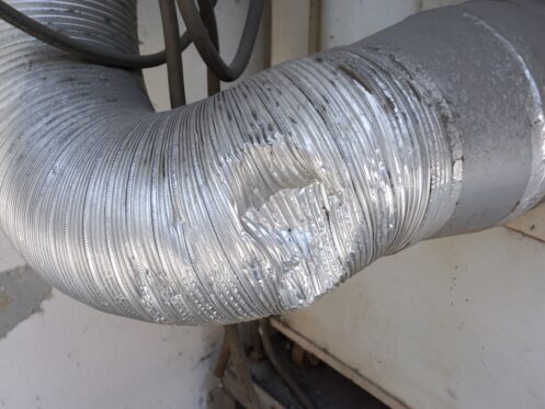 Dent in an air duct